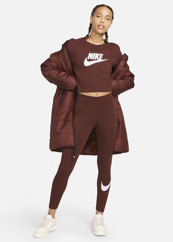 Бордовые демисезонные леггинсы cz8530-273 Nike