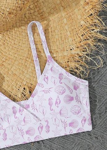 Комбінований літній купальник (ліф, трусики, спідниця) роздільний SHEIN