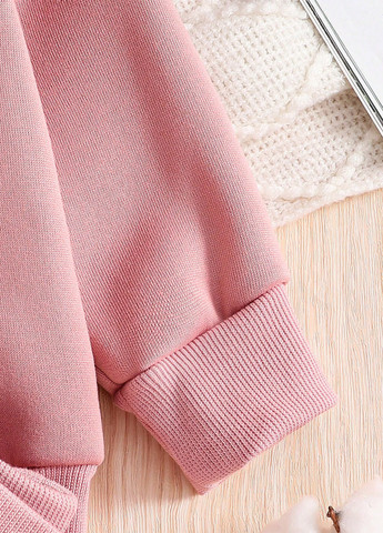 Рожевий зимній костюм (світшот, штани) брючний SHEIN