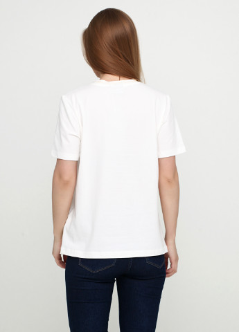 Белая летняя футболка BRANDTEX COPENHAGEN