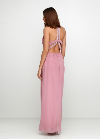 Розовое вечернее платье Asos однотонное