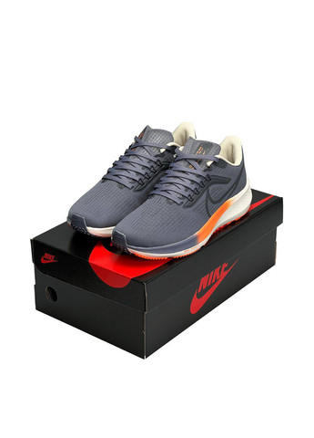 Темно-серые всесезонные кроссовки Nike Zoom Pegasus’39 Grey Orange