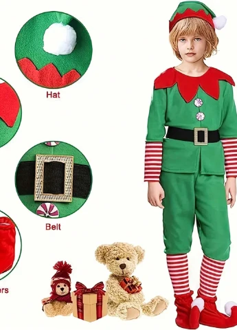 Маскарадный костюм (колпак, кофта, ремень, брюки, носки) SHEIN (340108829)