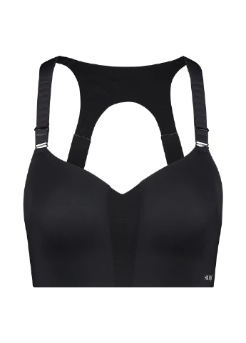 Чёрный топ бюстгальтер Hunkemoller без косточек полиамид