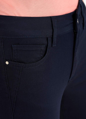 Темно-синие кэжуал демисезонные клеш, укороченные брюки Orsay