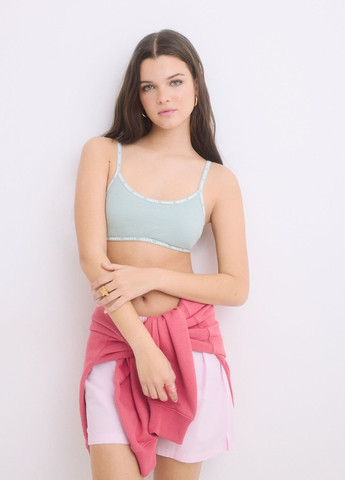 Мятный топ бюстгальтер Women'secret без косточек хлопок