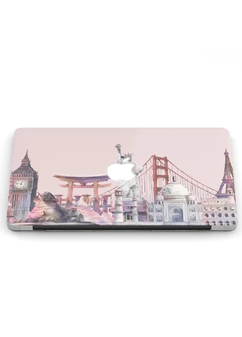 Чехол пластиковый для Apple MacBook Pro 15 A1707/A1990 Известные места Мира (Famous places of the World) (9649-2327) MobiPrint (218987945)