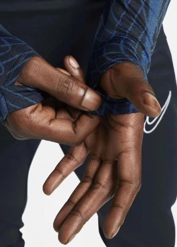 Лонгслів DV9225-451 Nike Dri-Fit Strike Blue геометричний синій спортивні поліестер