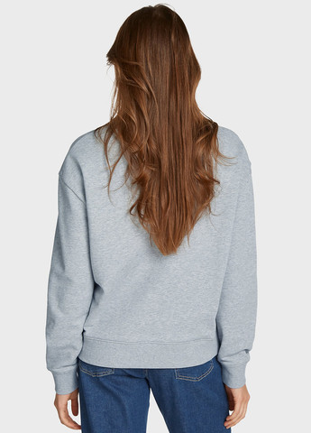 Светло-серый свитшот Calvin Klein меланж без декора (366302625)