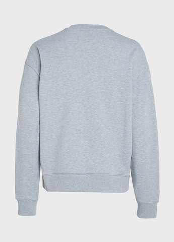 Светло-серый свитшот Calvin Klein меланж без декора (366302625)