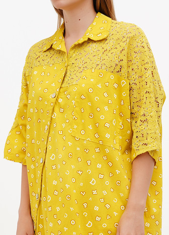 Жовтий кежуал сукня L&N однотонна