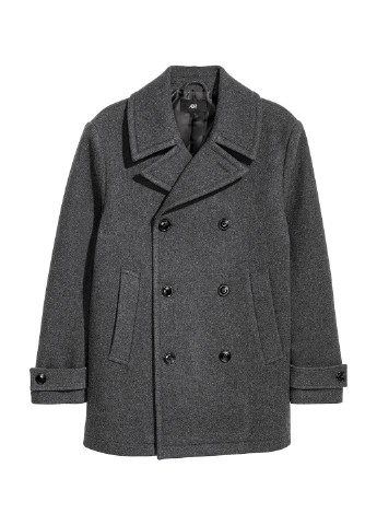 Серое демисезонное Пальто H&M
