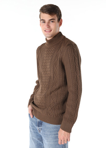 Коричневый зимний свитер Colin's