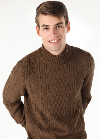 Коричневый зимний свитер Colin's