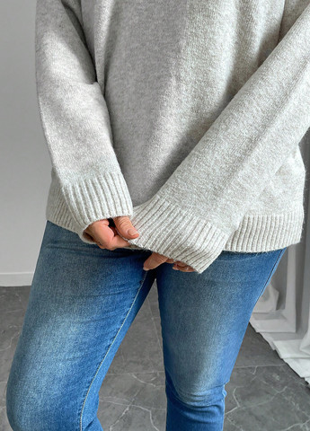 Бежевий демісезонний светр пуловер SHEIN