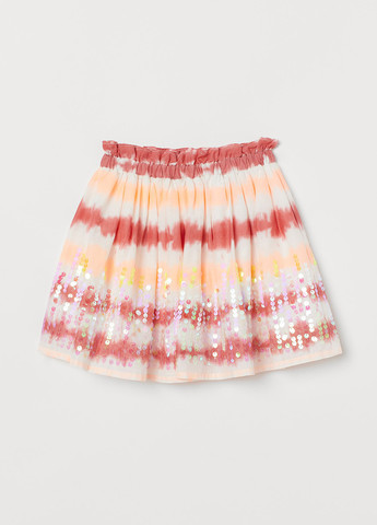 Разноцветная кэжуал тай-дай юбка H&M клешированная
