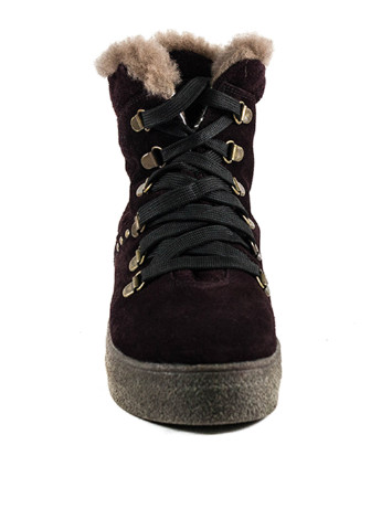 Зимние ботинки Mida с металлическими вставками из натуральной замши