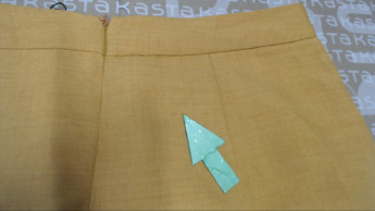 Горчичная кэжуал однотонная юбка KOTON карандаш