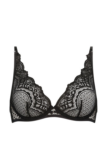Чорний бралетт бюстгальтер Hunkemoller з кісточками поліамід