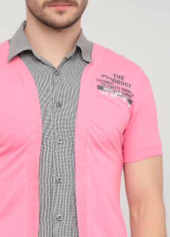 Розовая кэжуал рубашка с надписями Baydo
