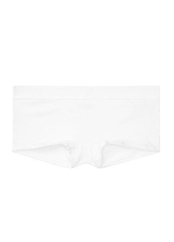 Трусики Victoria's Secret трусики-шорты однотонные белые повседневные хлопок, трикотаж