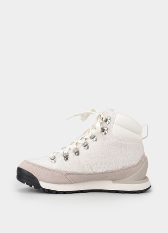 Зимние ботинки The North Face с логотипом, с белой подошвой из натуральной замши, из искусственного меха