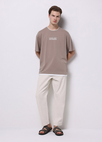 Бежевая футболка Colin's