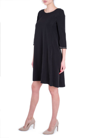Черное кэжуал платье Marc Aurel однотонное