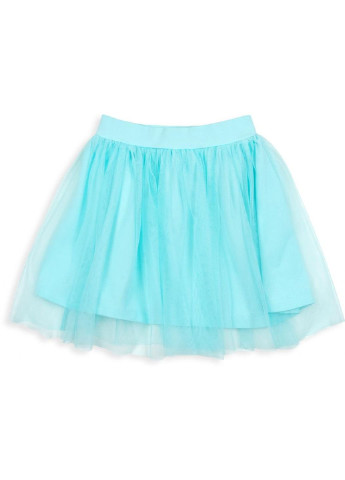 Бірюзовий літній набір дитячого одягу з дівчинкою та фатиновою спідницею (11826-104g-blue) Breeze