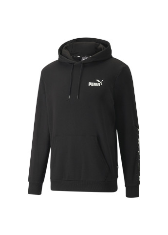 Черная демисезонная толстовка essentials+ tape men's hoodie Puma