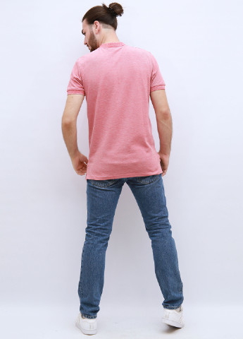 Розовая футболка-поло для мужчин LTB однотонная