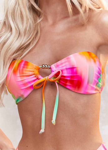 Комбінований демісезонний купальник (ліф, трусики) бандо, роздільний SHEIN