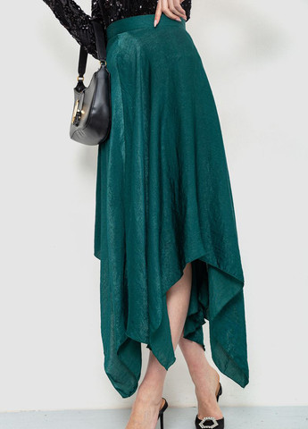 Зеленая кэжуал однотонная юбка Ager клешированная