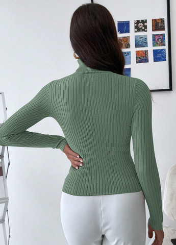 М'ятний демісезонний светр SHEIN