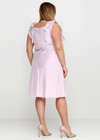 Светло-розовое коктейльное платье Apart однотонное