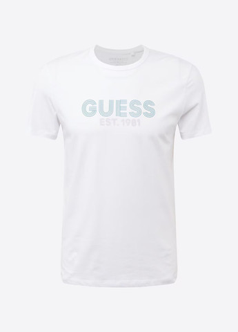 Белая футболка Guess