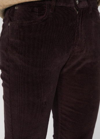 Темно-бордовые кэжуал демисезонные зауженные брюки KOTON