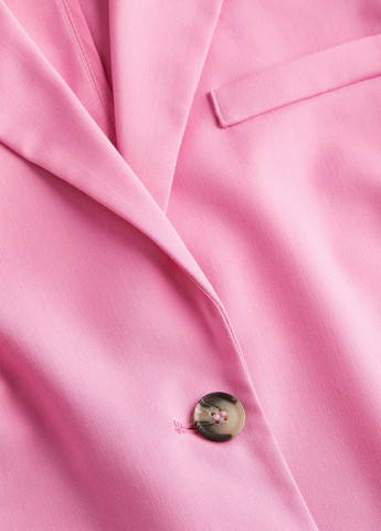 Розовый женский жакет H&M однотонный - демисезонный