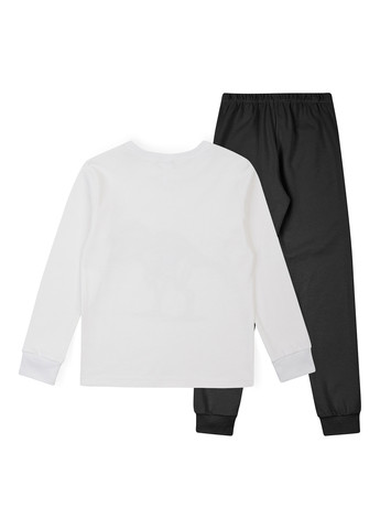 Черно-белая всесезон пижама (лонгслив, брюки) лонгслив + брюки Garnamama