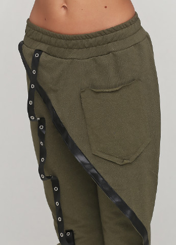 Хаки кэжуал демисезонные джоггеры брюки Made in Italy