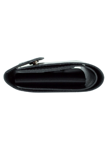 Женский кожаный кошелек маленький на кнопке HC0062 черный HandyCover однотонный чёрный деловой