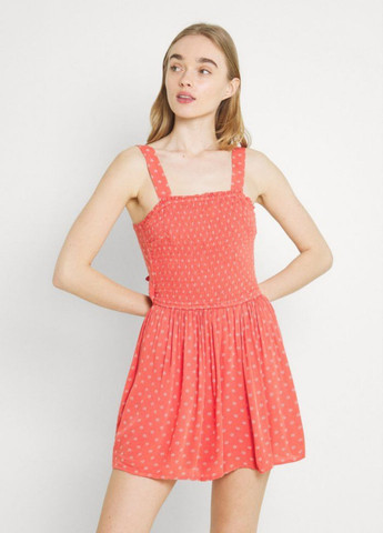 Комбинезон Hollister комбинезон-шорты горошек коралловый кэжуал вискоза