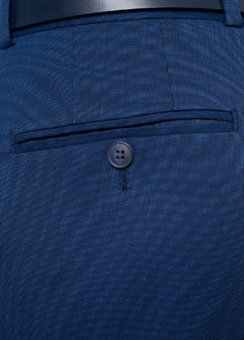 Синие классические демисезонные прямые брюки Arber
