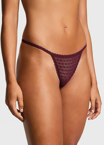 Темно-бордовий демісезонний комплект (бюстгальтер, трусики) Victoria's Secret