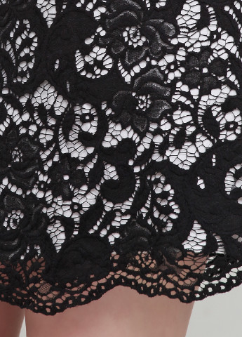 Черно-белое кэжуал платье Sassofono с орнаментом