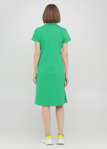 Зелена кежуал сукня поло The J. Peterman Company однотонна