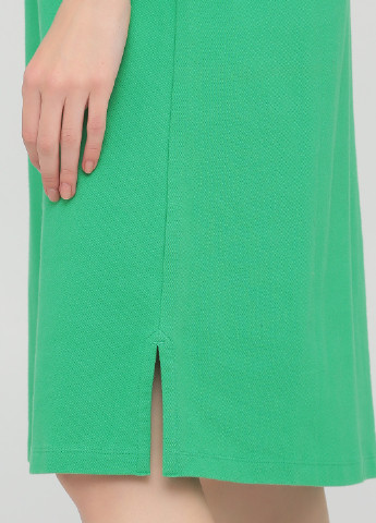 Зеленое кэжуал платье поло The J. Peterman Company однотонное