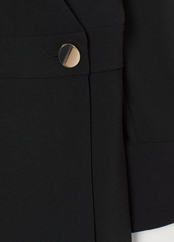 Черное кэжуал платье платье-жакет H&M однотонное