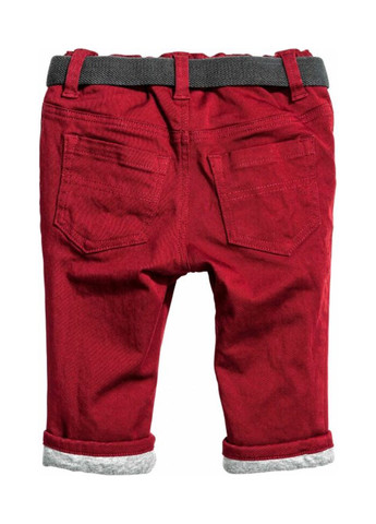 Вишневые кэжуал демисезонные брюки джоггеры H&M