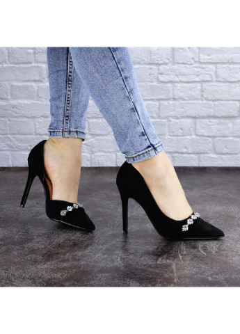 Женские туфли на каблуке Fajita 1951 38 24 см Черный Fashion